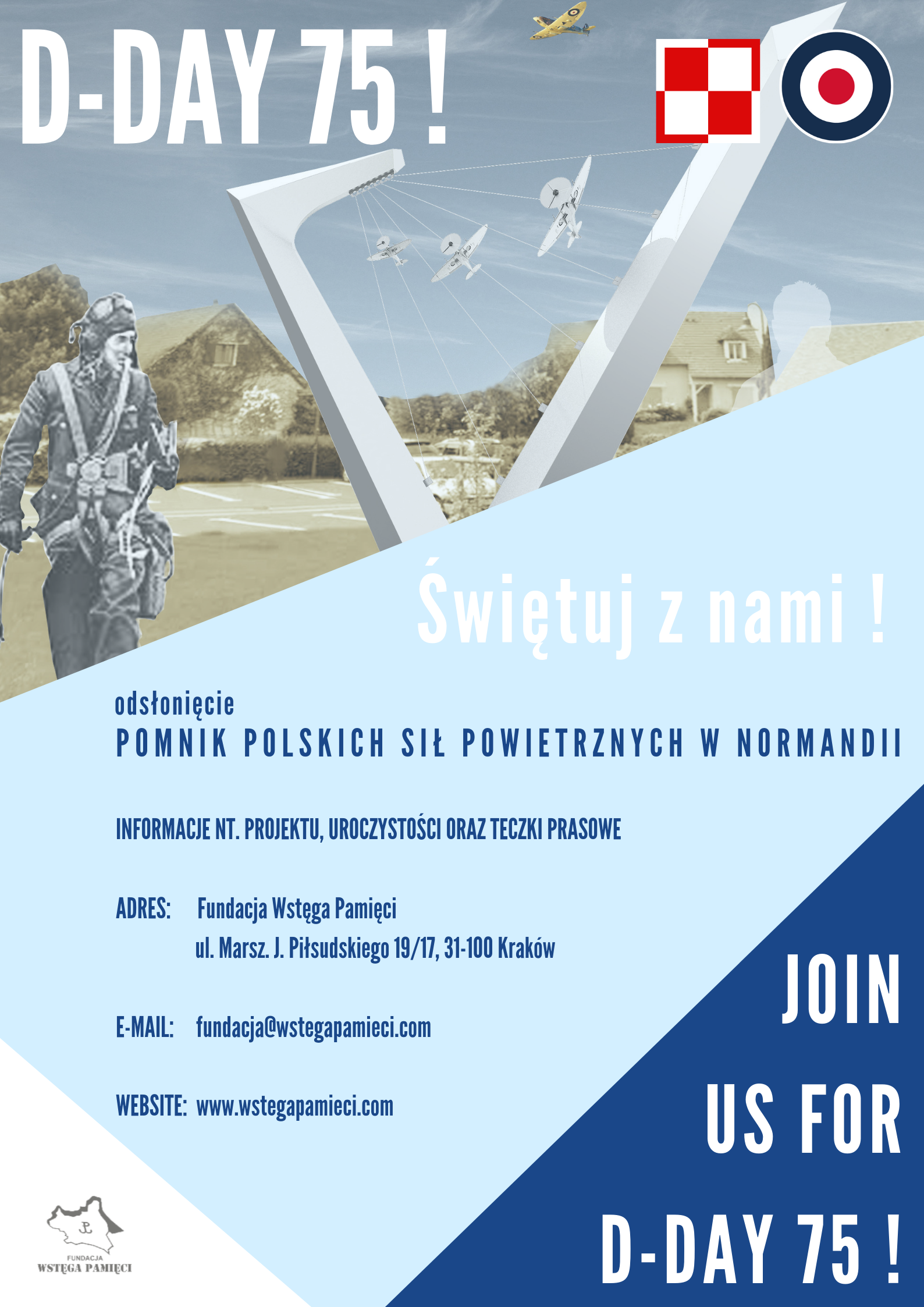 Premierowy pokaz i poświęcenie Pomnika Polskich Lotników w Normandii w Muzeum Lotnictwa