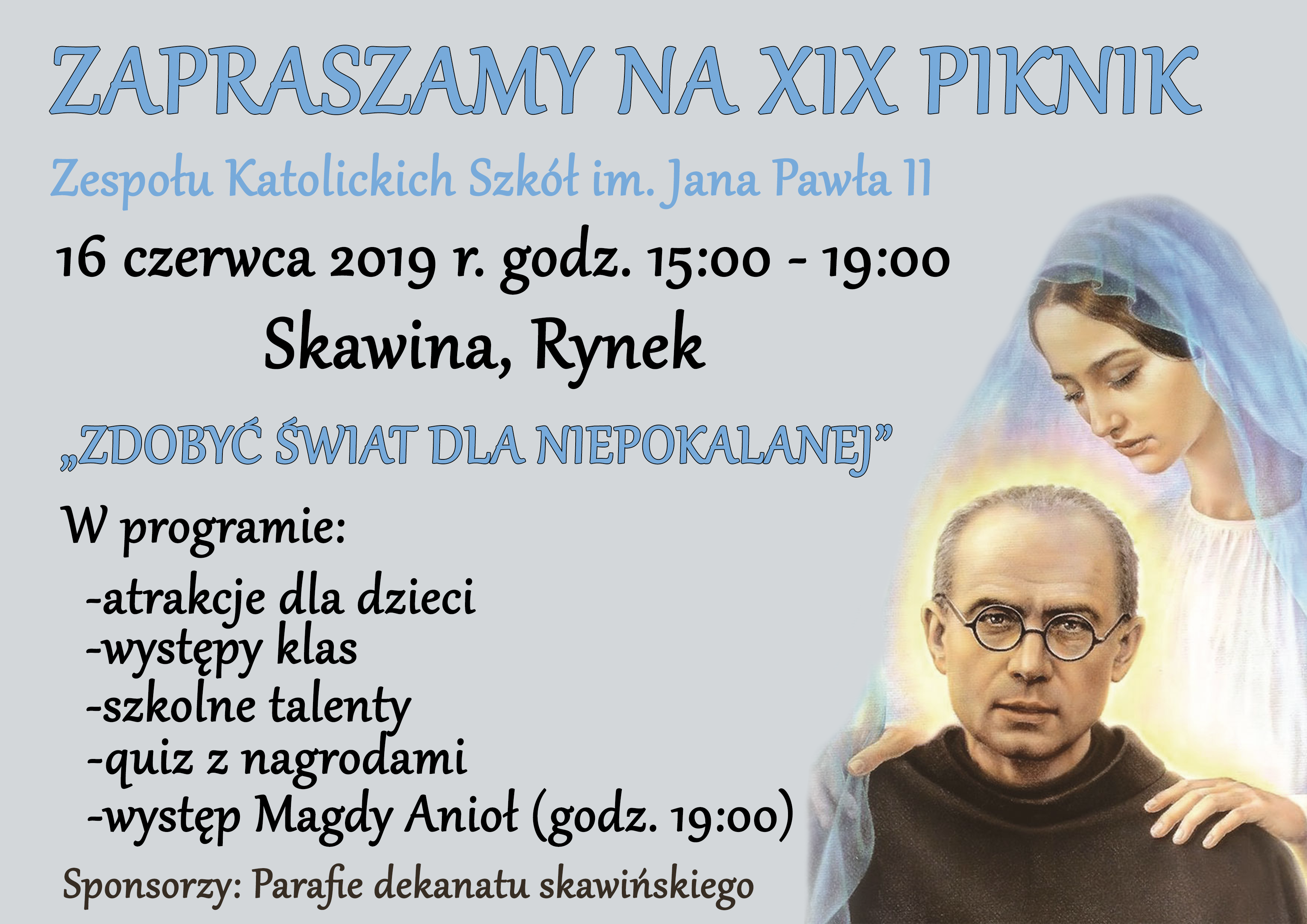 XIX Piknik Zespołu Katolickich Szkół im. Jana Pawła II w Skawinie