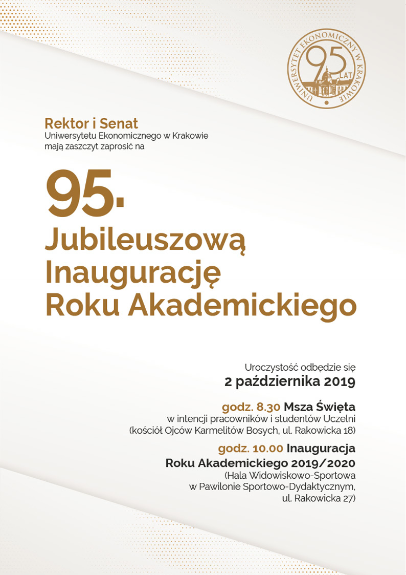 Inauguracja roku akademickiego Uniwersytetu Ekonomicznego w Krakowie