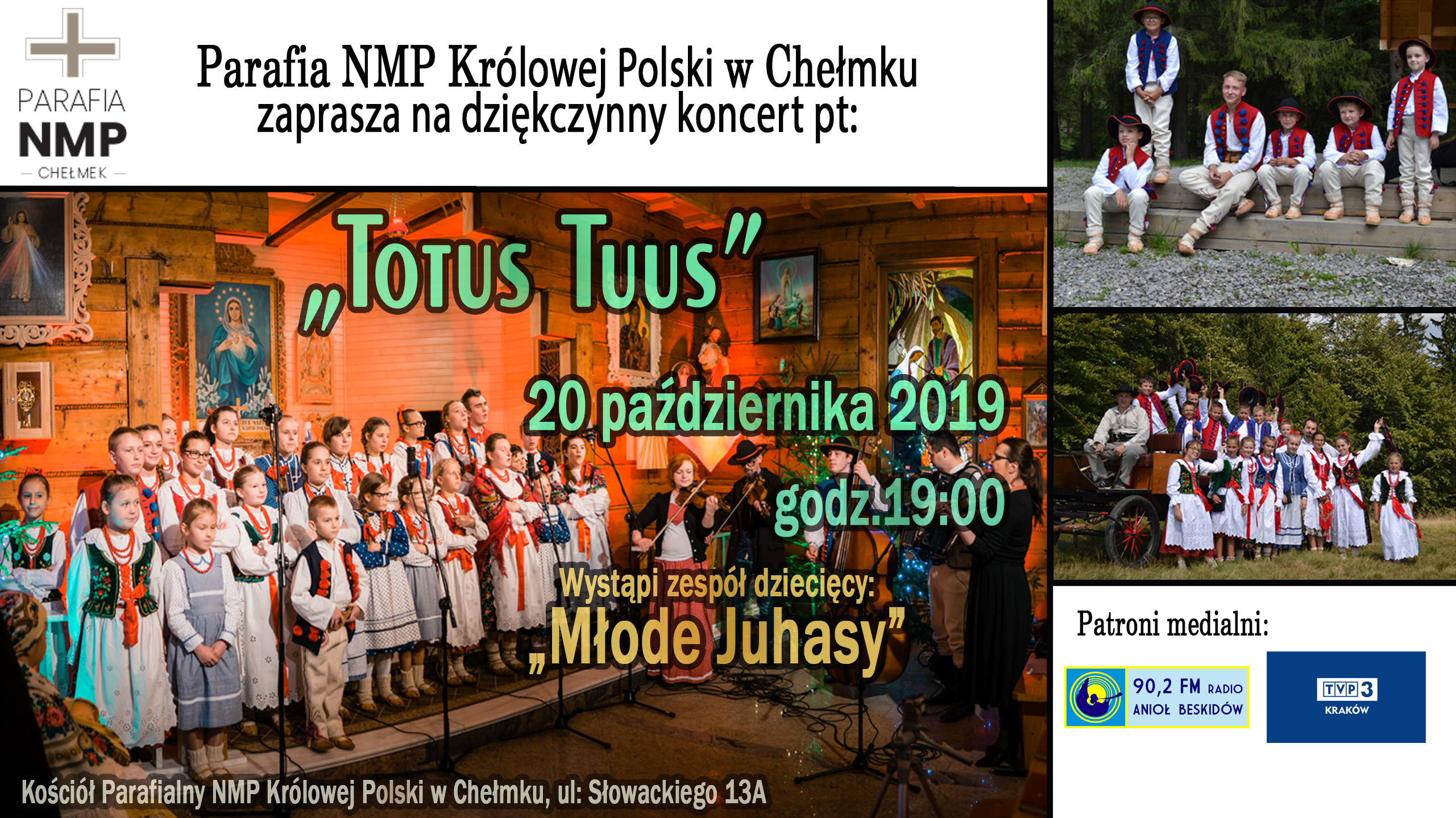 Koncert dziękczynny “TOTUS TUUS” w Chełmku