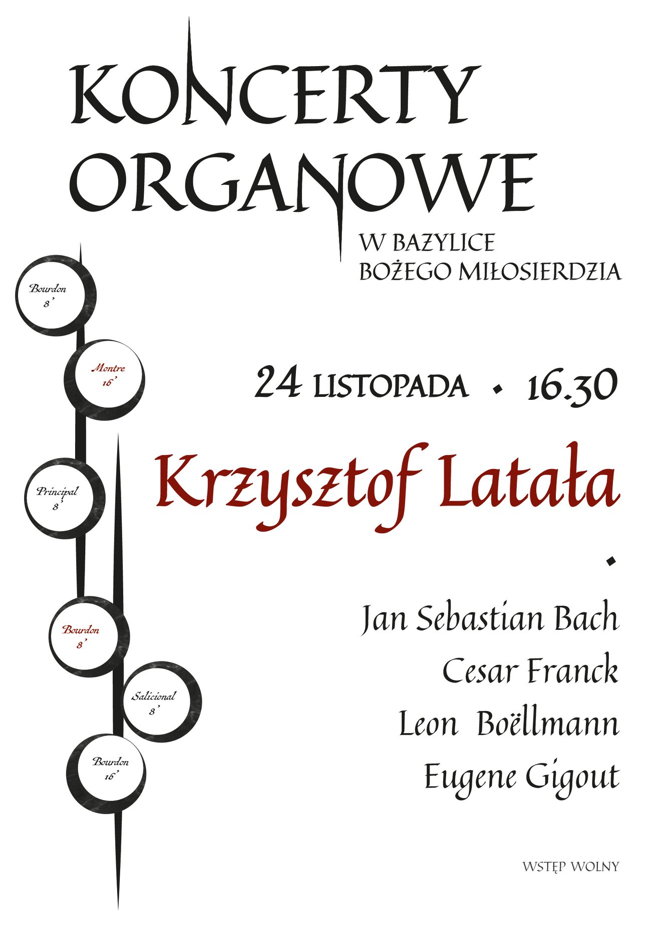 Koncert organowy Krzysztofa Latały