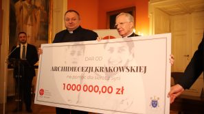 Archidiecezja Krakowska przekazała milion złotych na pomoc dzieciom w Syrii