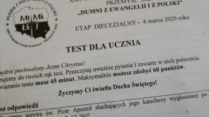 Diecezjalny etap XXX Olimpiady Teologii Katolickiej „Dumni z Ewangelii i Polski”
