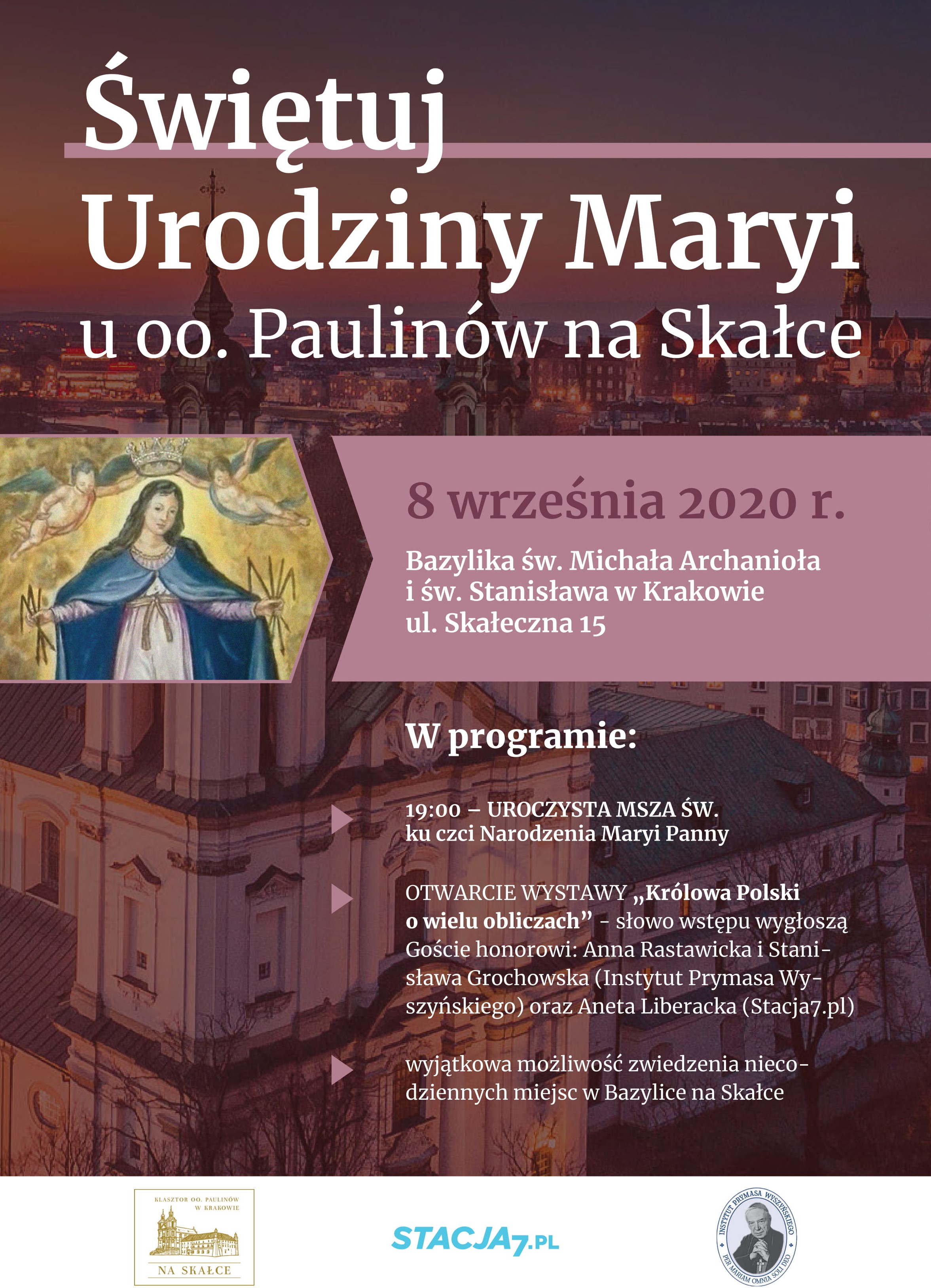 Świętuj urodziny Maryi na krakowskiej Skałce
