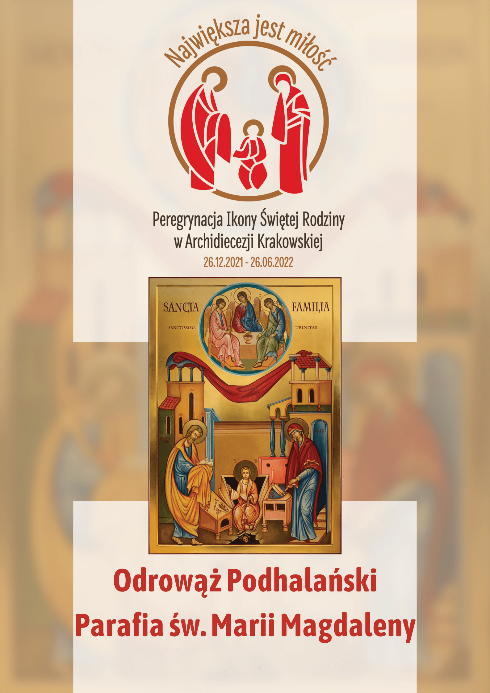 Ikona Świętej Rodziny w parafii św. Marii Magdaleny w Odrowążu Podhalańskim