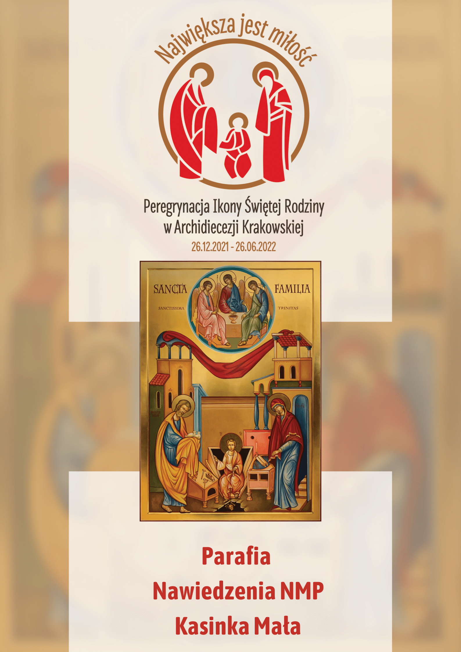 Ikona Świętej Rodziny w parafii Nawiedzenia Najświętszej Maryi Panny w Kasince Małej