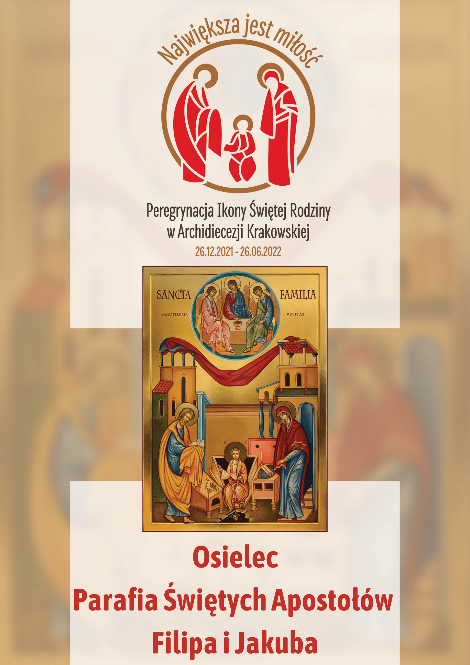 Ikona Świętej Rodziny w parafii Świętych Apostołów Filipa i Jakuba w Osielcu