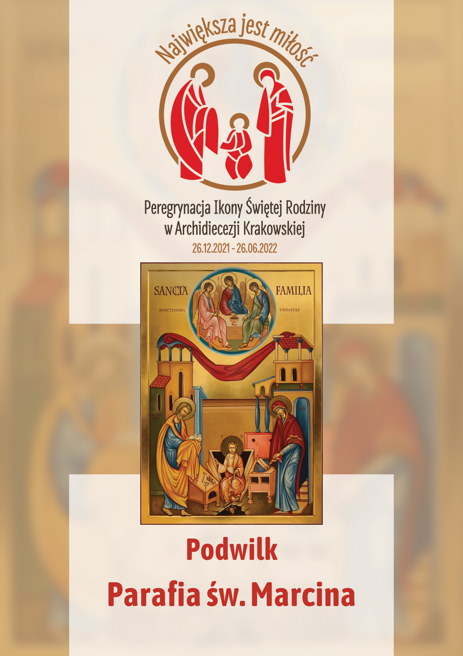 Ikona Świętej Rodziny w parafii św. Marcina w Podwilku