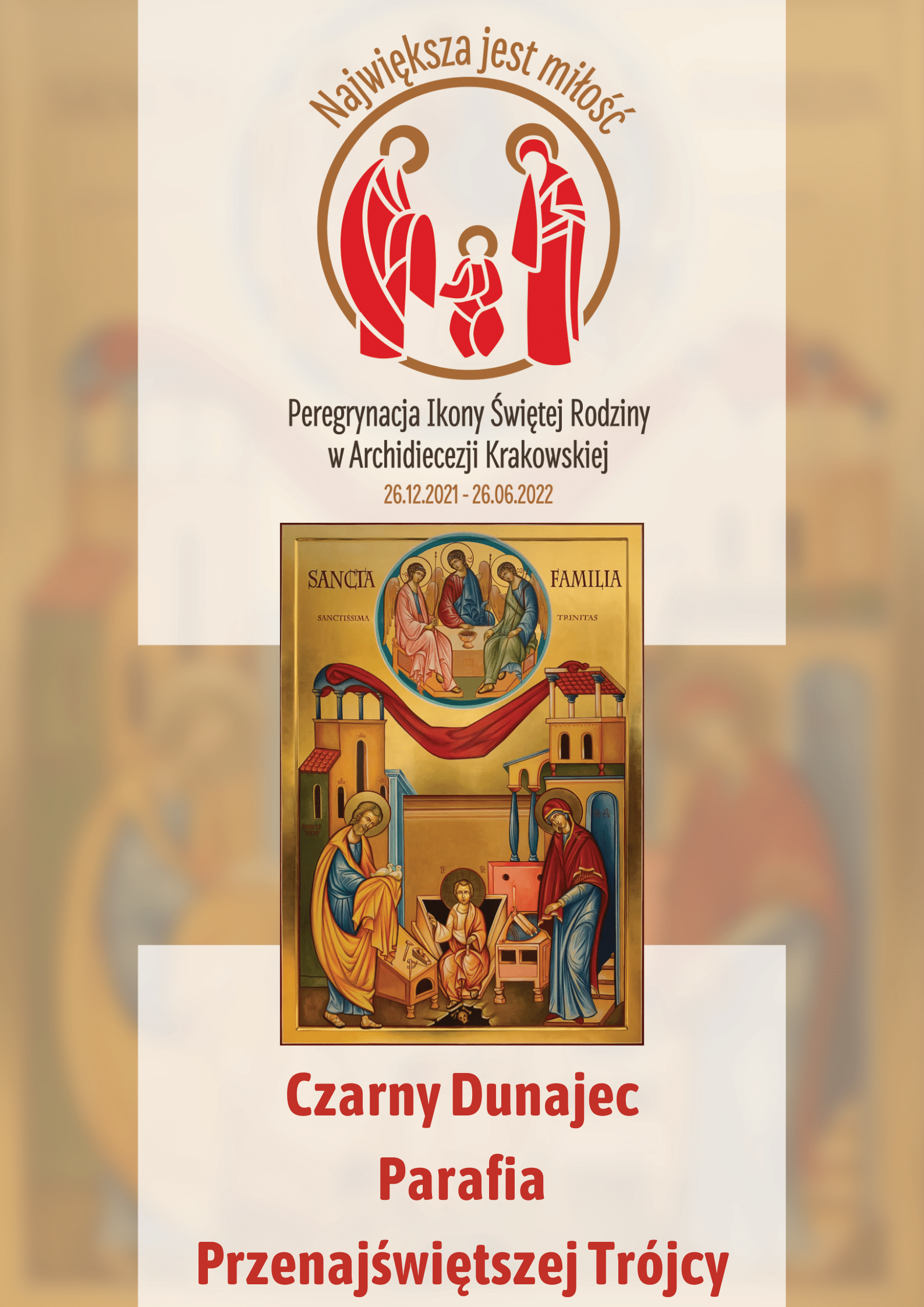 Ikona Świętej Rodziny w parafii Przenajświętszej Trójcy w Czarnym Dunajcu