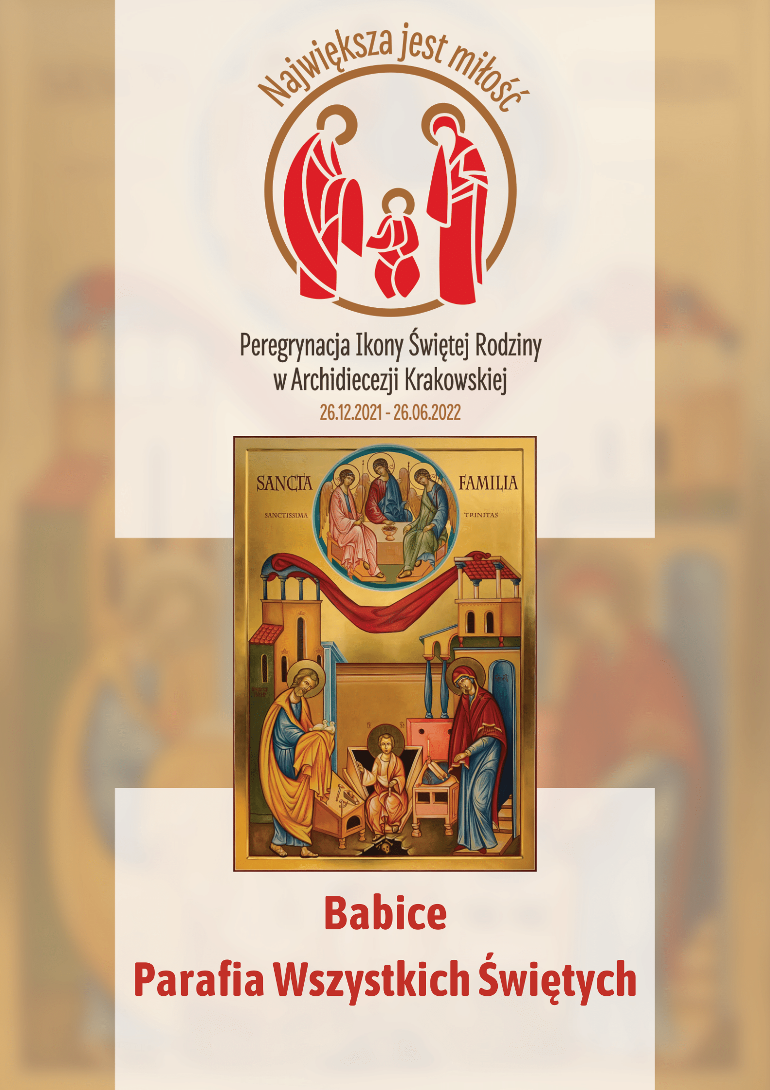 Ikona Świętej Rodziny w parafii Wszystkich Świętych w Babicach