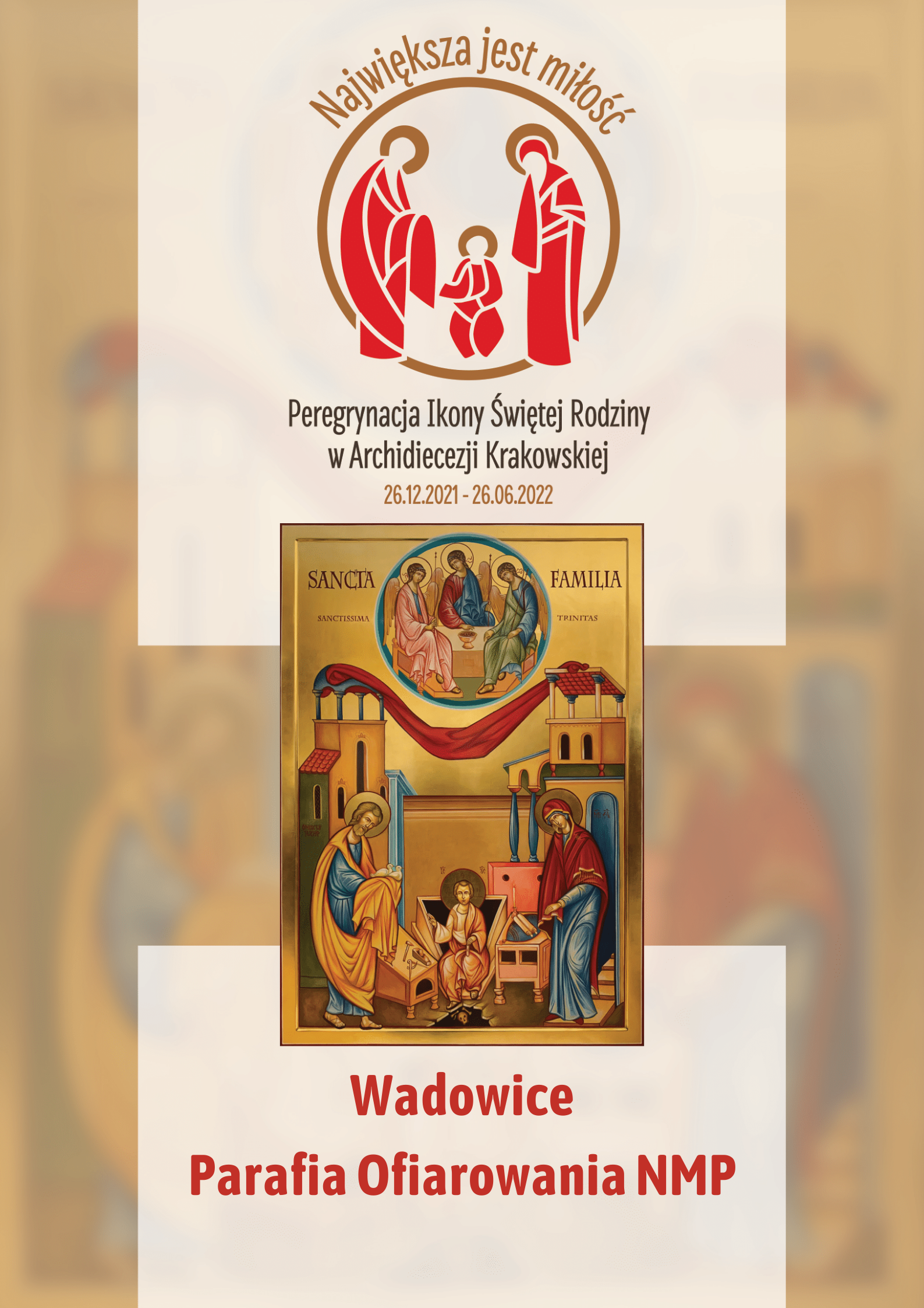 Ikona Świętej Rodziny w parafii Ofiarowania Najświętszej Maryi Panny w Wadowicach