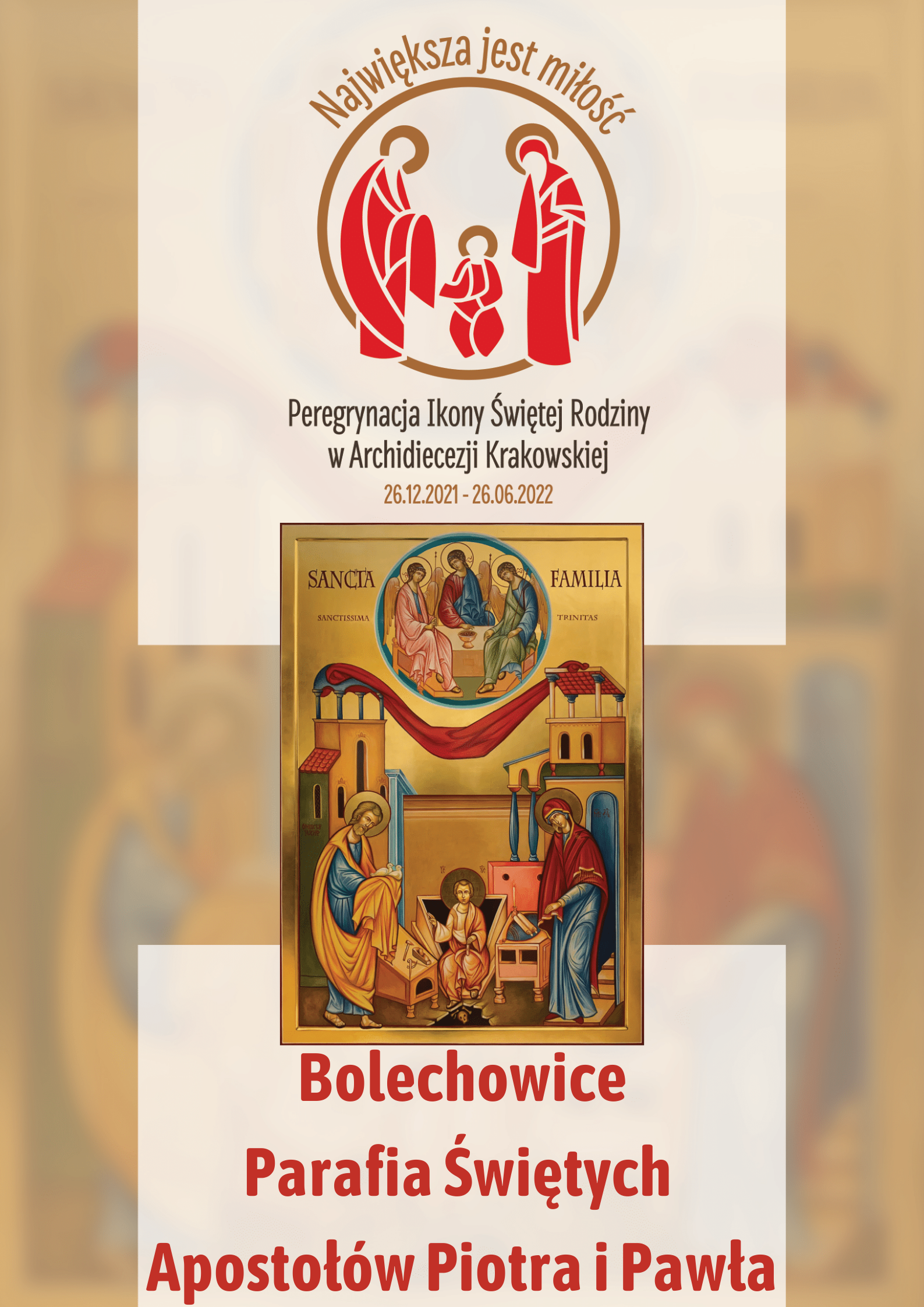 Ikona Świętej Rodziny w parafii Świętych Apostołów Piotra i Pawła w Bolechowicach