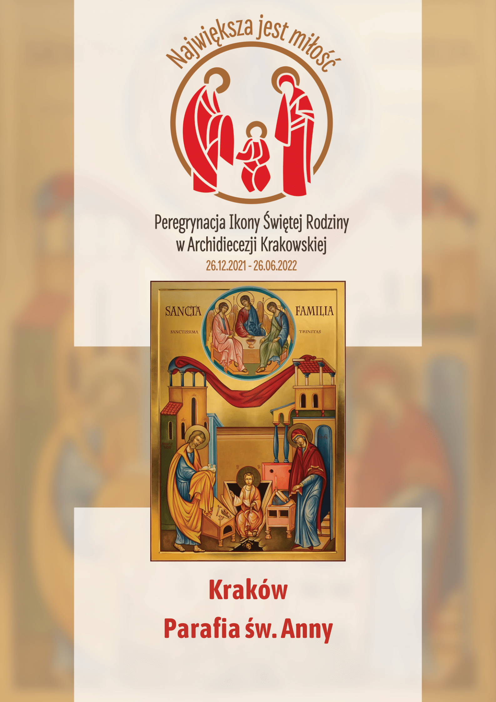 Ikona Świętej Rodziny w parafii św. Anny w Krakowie