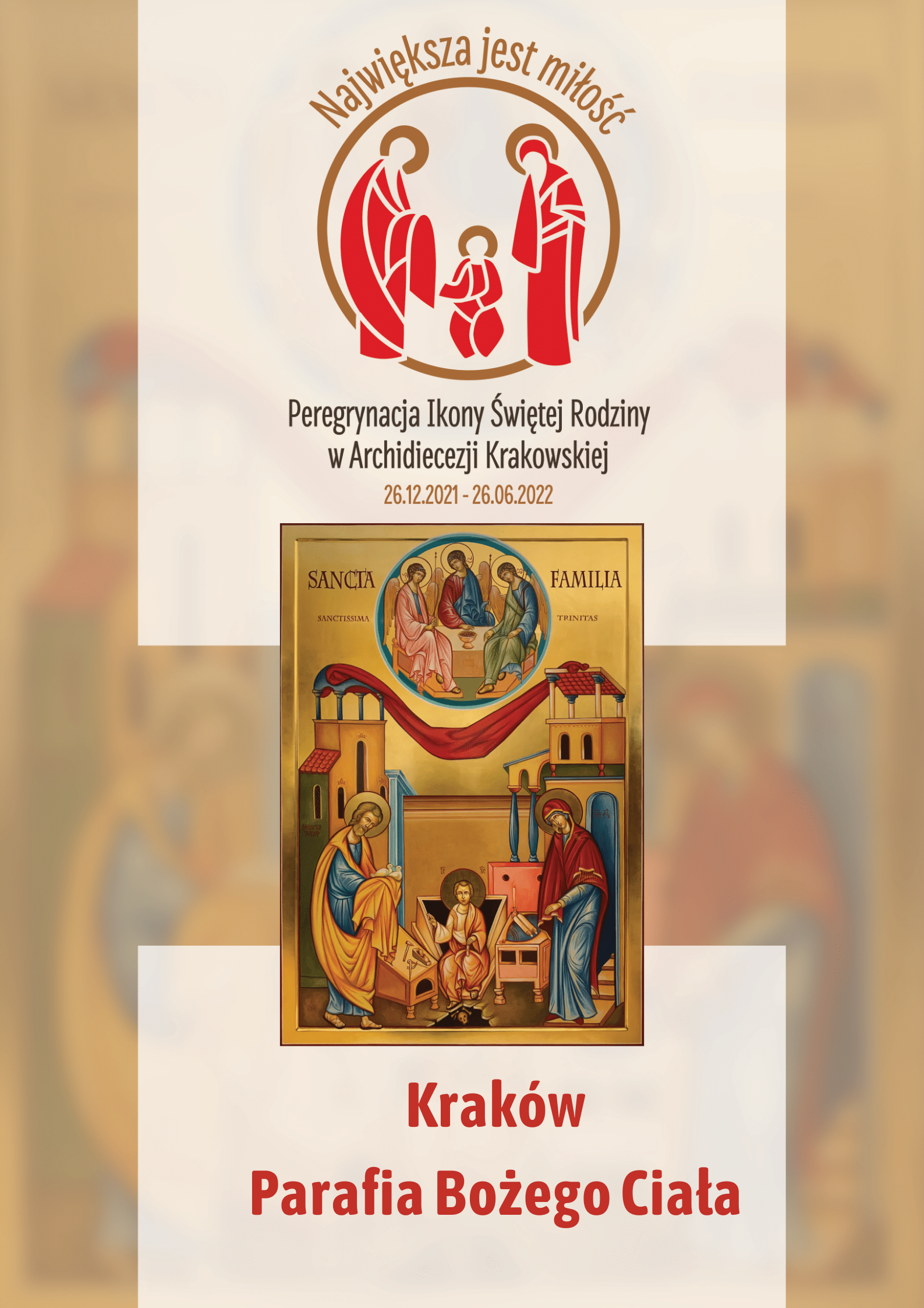 Ikona Świętej Rodziny w parafii Bożego Ciała w Krakowie