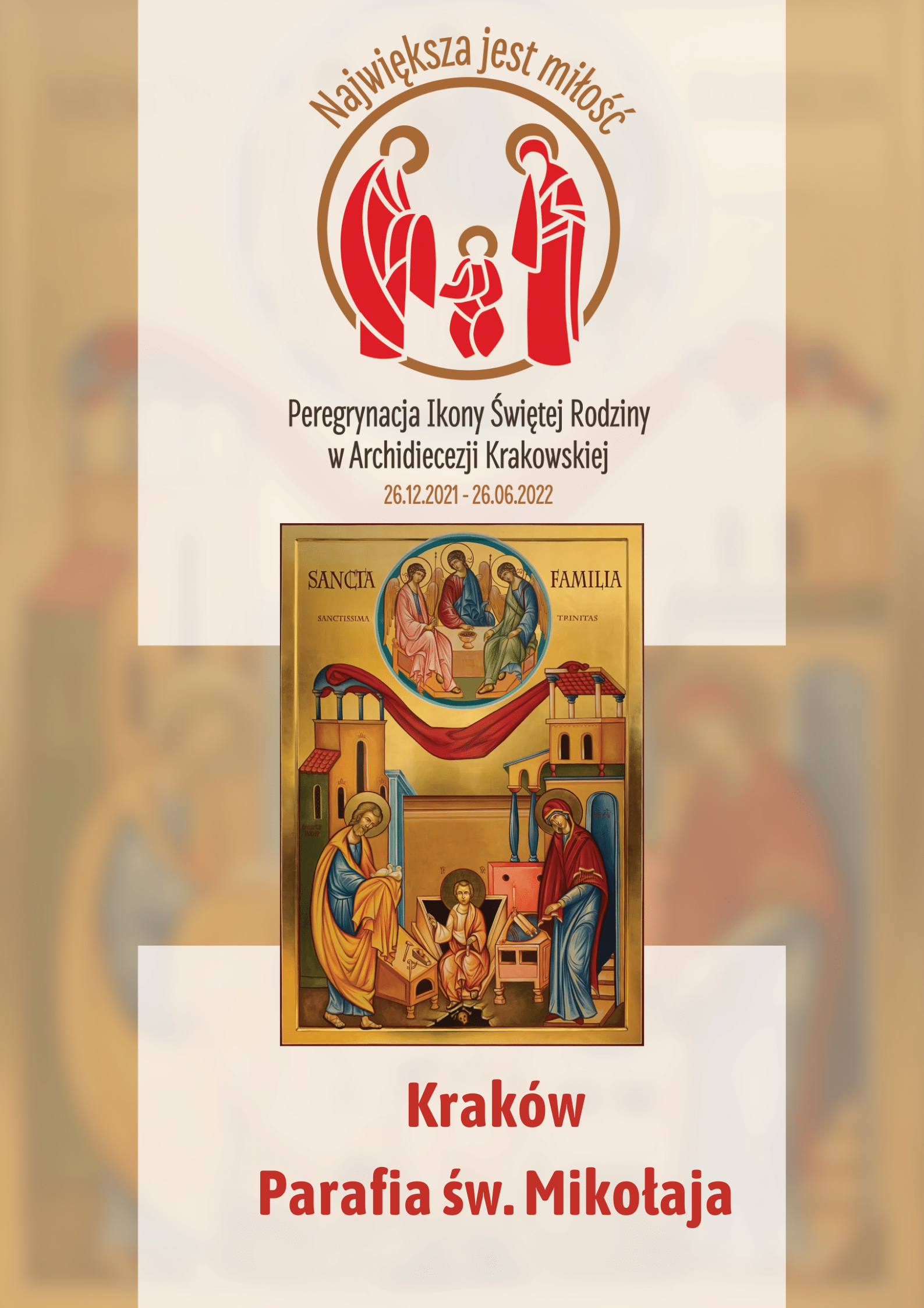 Ikona Świętej Rodziny w parafii św. Mikołaja w Krakowie
