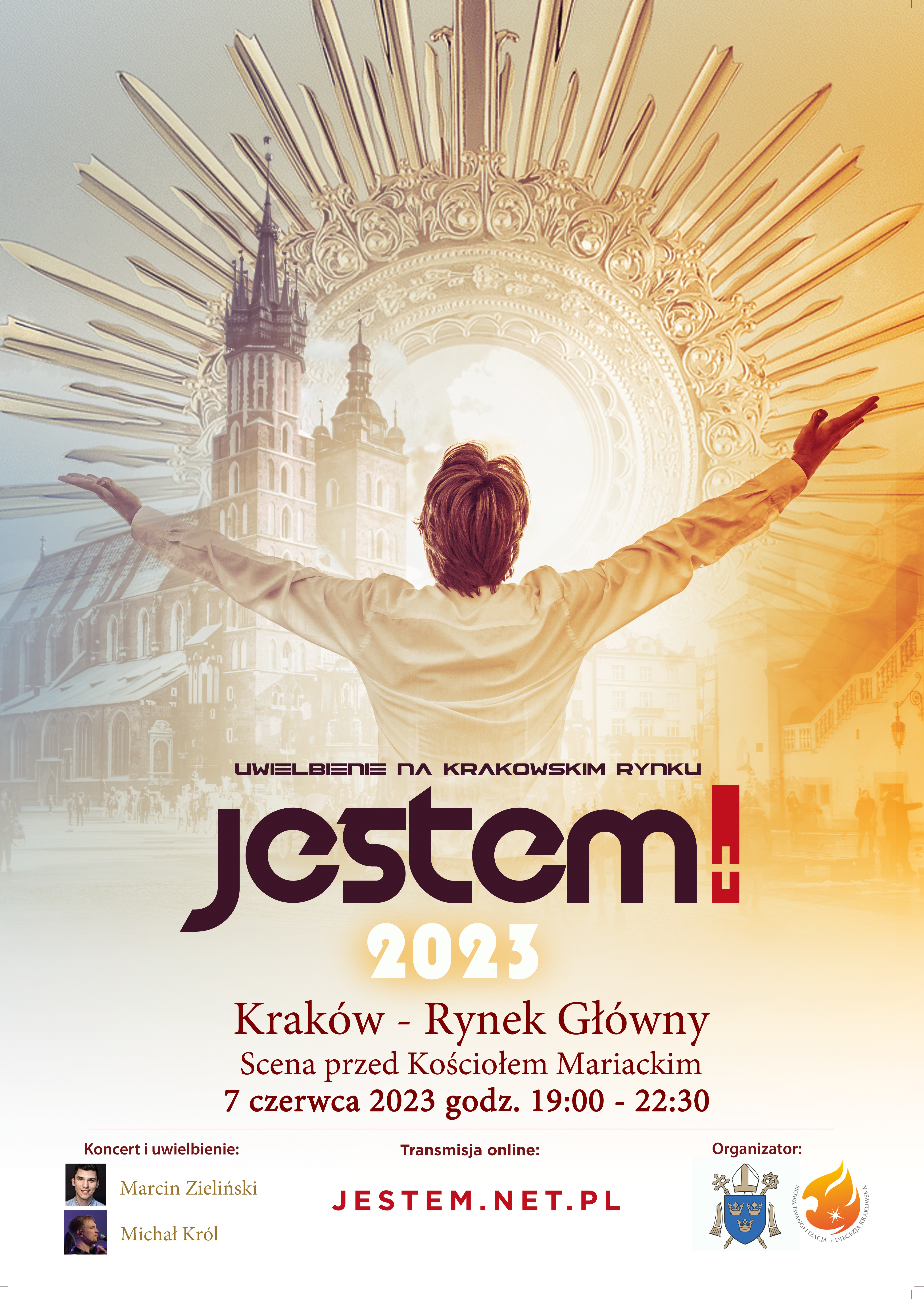“Jestem!” – uwielbienie ewangelizacyjne na Krakowskim Rynku poprzedzające uroczystość Bożego Ciała