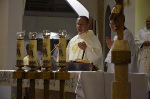 Bp Damian Muskus OFM do pielgrzymów: Uczniowie Chrystusa są powołani do wejścia na drogę przemiany