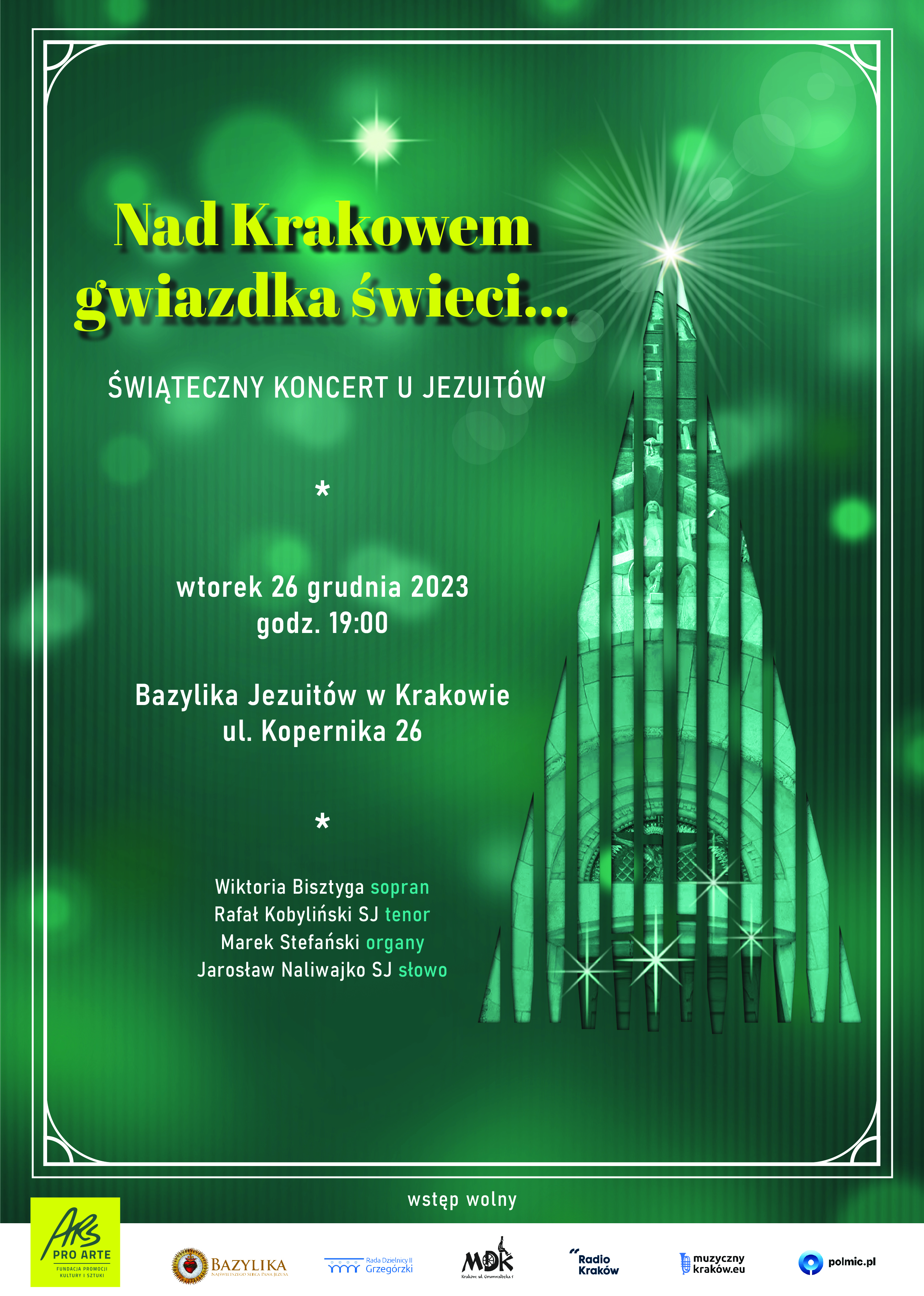 “Nad Krakowem gwiazdka świeci…” – świąteczny koncert u Jezuitów