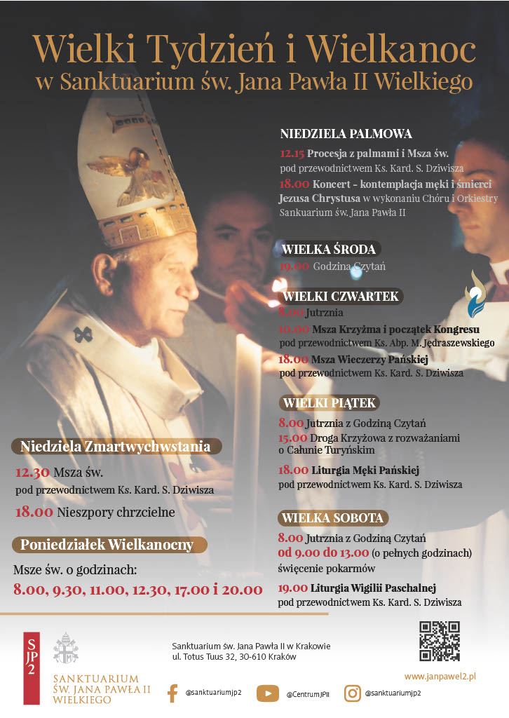 Niedziela Zmartwychwstania w Sanktuarium św. Jana Pawła II