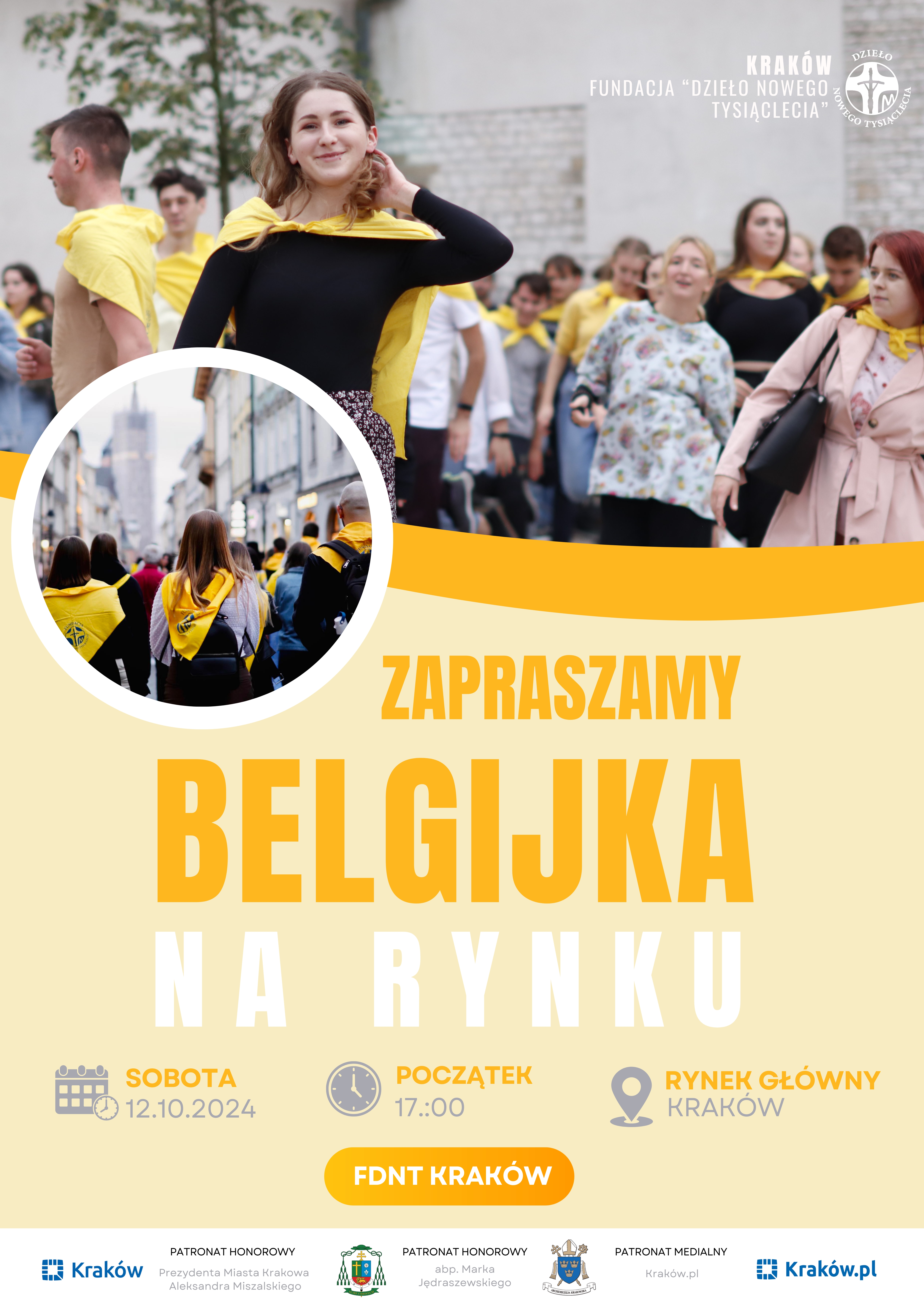 Belgijka na krakowskim Rynku Głównym