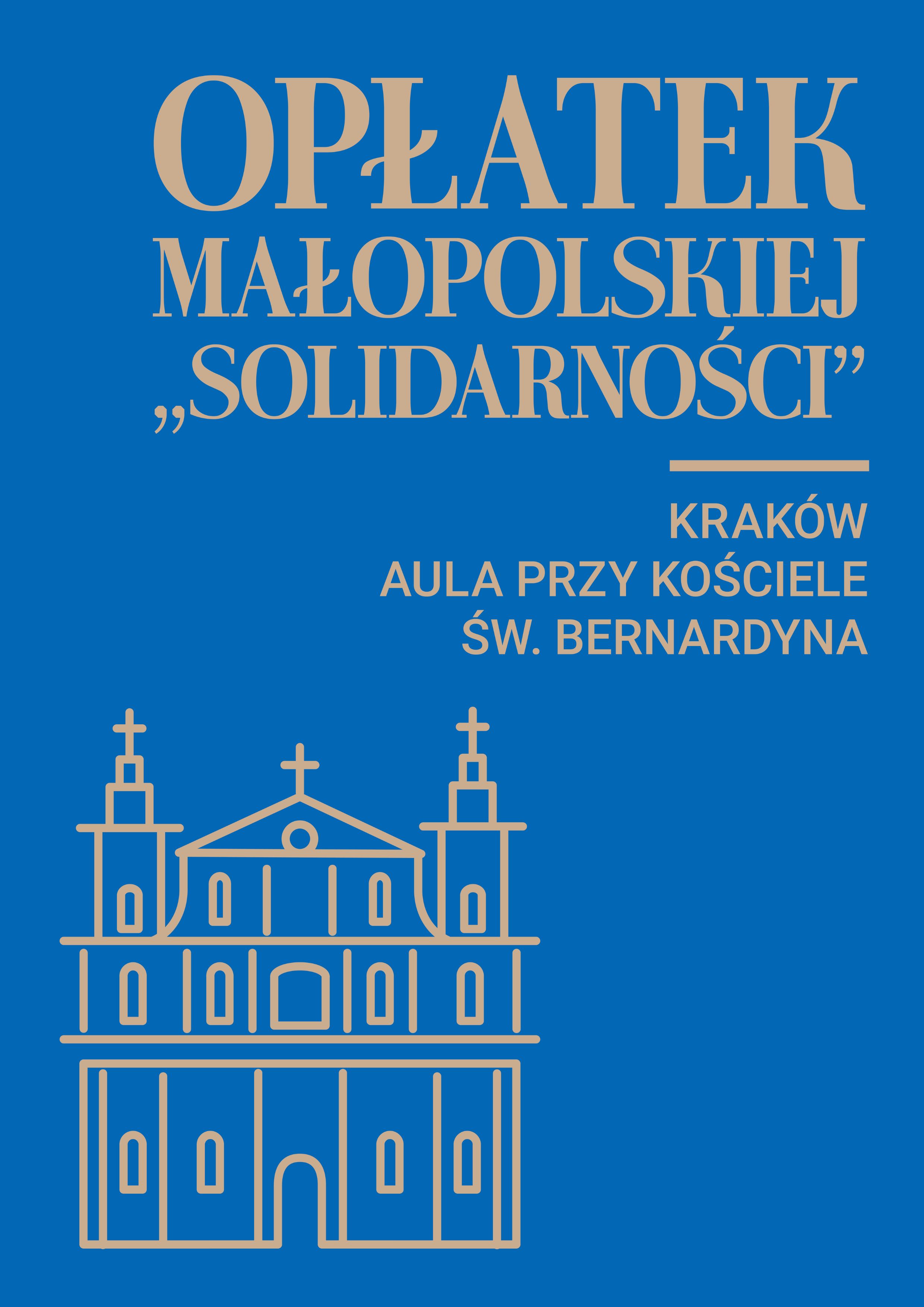 Opłatek małopolskiej “Solidarności” przy kościele św. Bernardyna w Krakowie