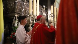 Bp Janusz Mastalski w ostatnim dniu nowenny ku czci św. Stanisława Biskupa i Męczennika o czterech kluczach do świętości