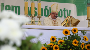 Kard. Stanisław Dziwisz przed bazyliką Mariacką w Boże Ciało: Eucharystia jest znakiem bezgranicznej miłości Boga do człowieka