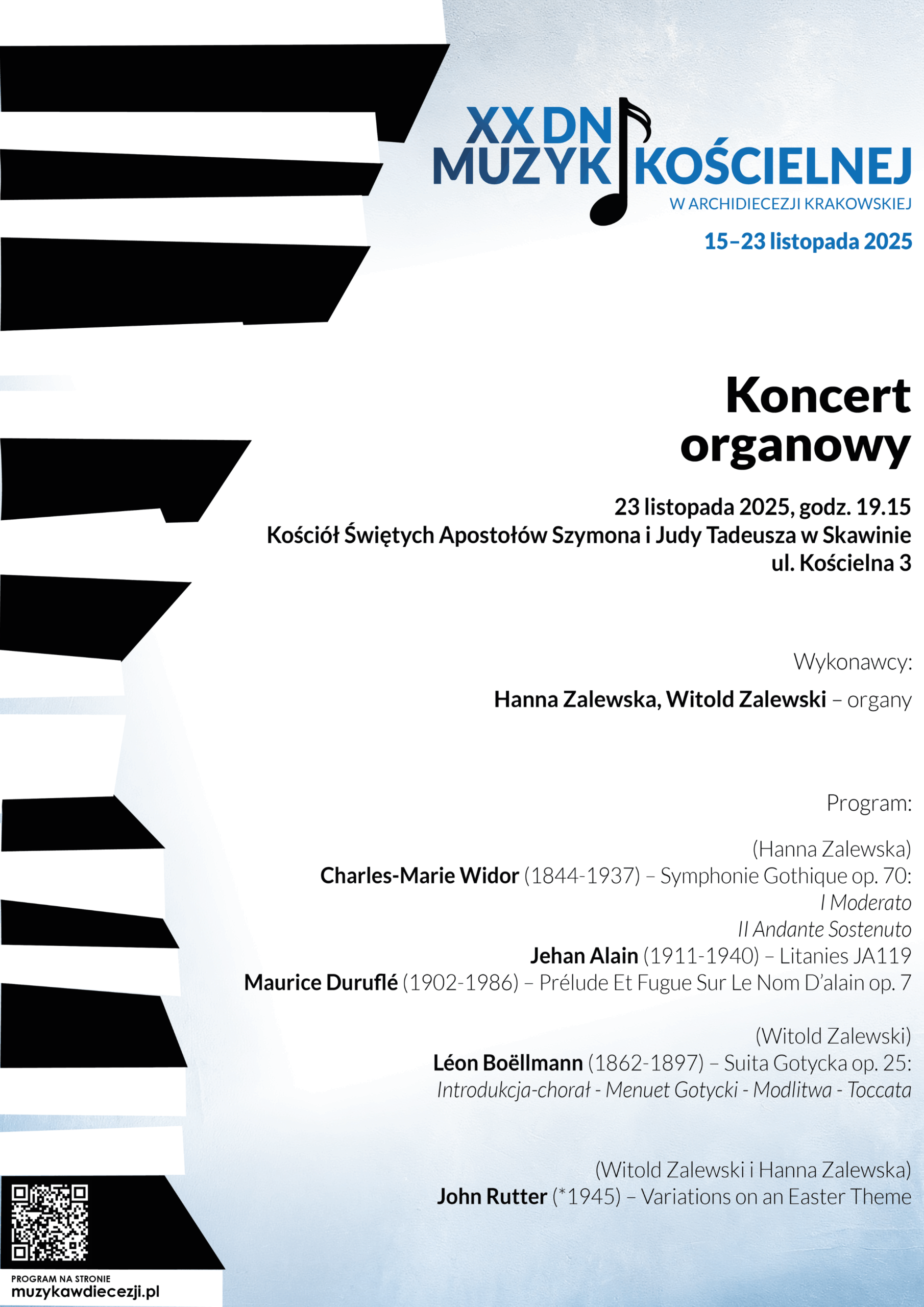 Koncert organowy w kościele św. Apostołów Szymona i Judy Tadeusza w Skawinie