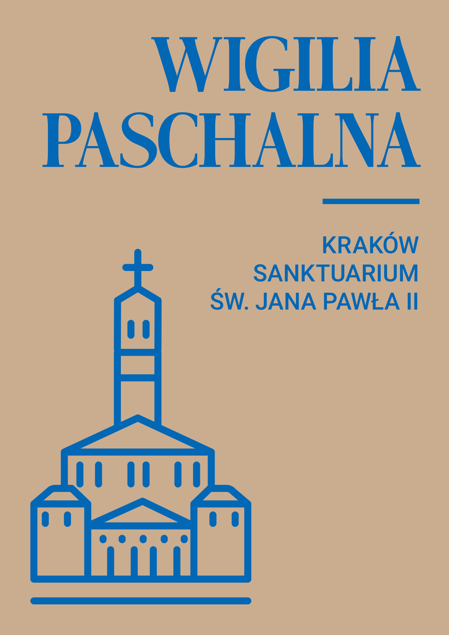 Wigilia Paschalna w Sanktuarium św. Jana Pawła II w Krakowie