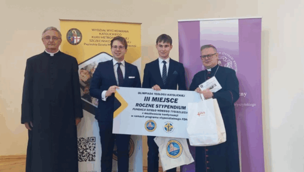 Wojciech Hrynkiewicz-Sudnik zdobywcą  III miejsca na XXXVI Olimpiadzie Teologii Katolickiej