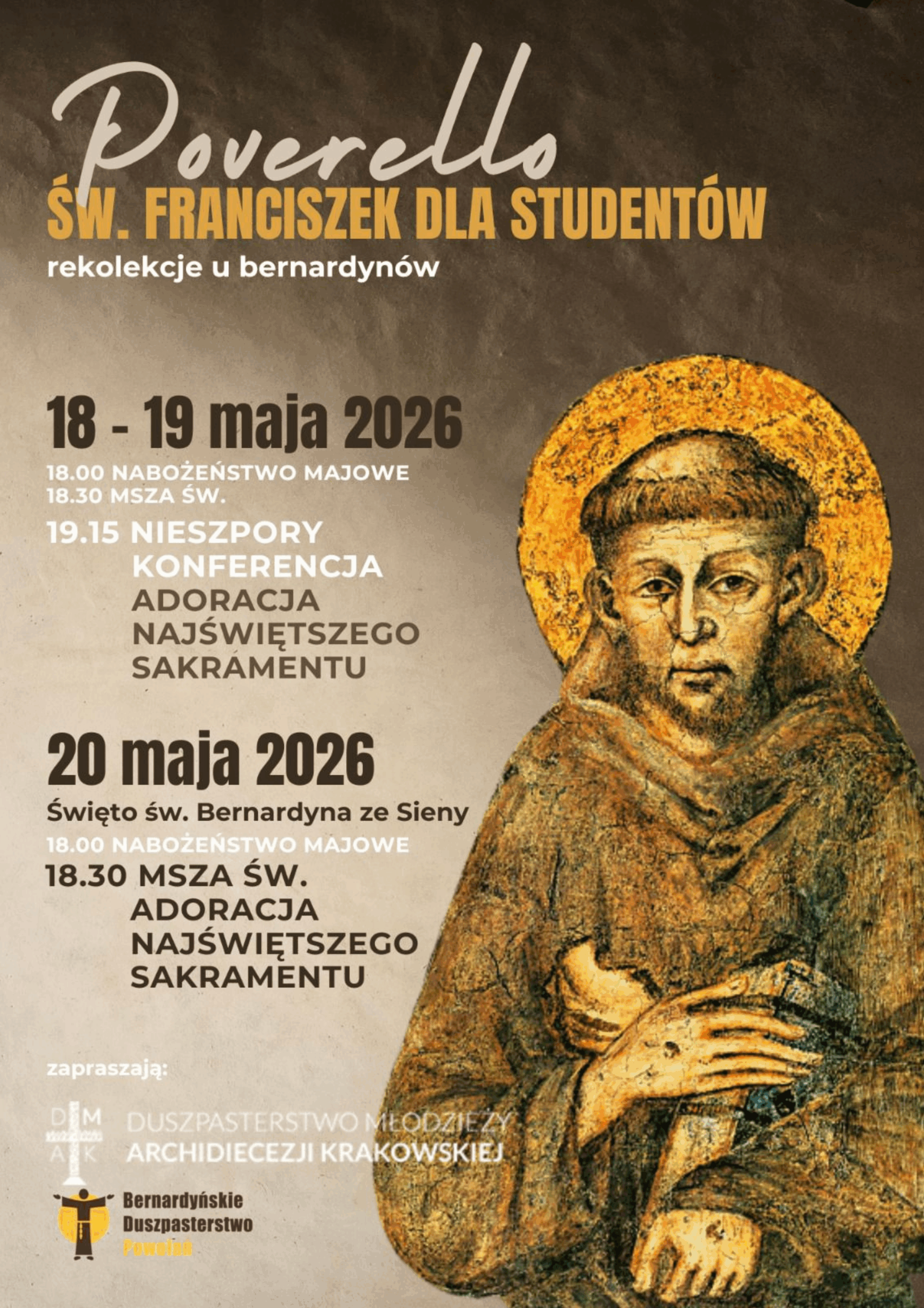 Studenckie rekolekcje u bernardynów w Krakowie