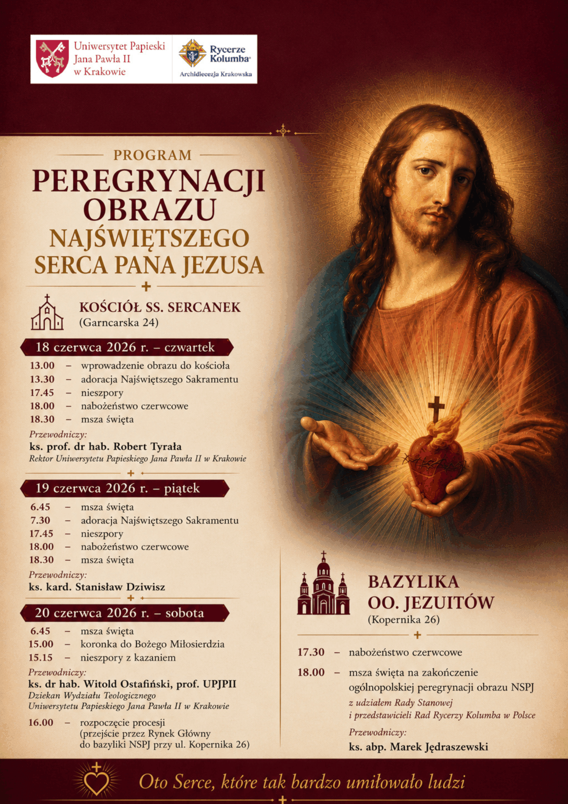 Uroczystości Peregrynacji Obrazu Najświętszego Serca Pana Jezusa – wprowadzenie obrazu Najświętszego Serca Pana Jezusa