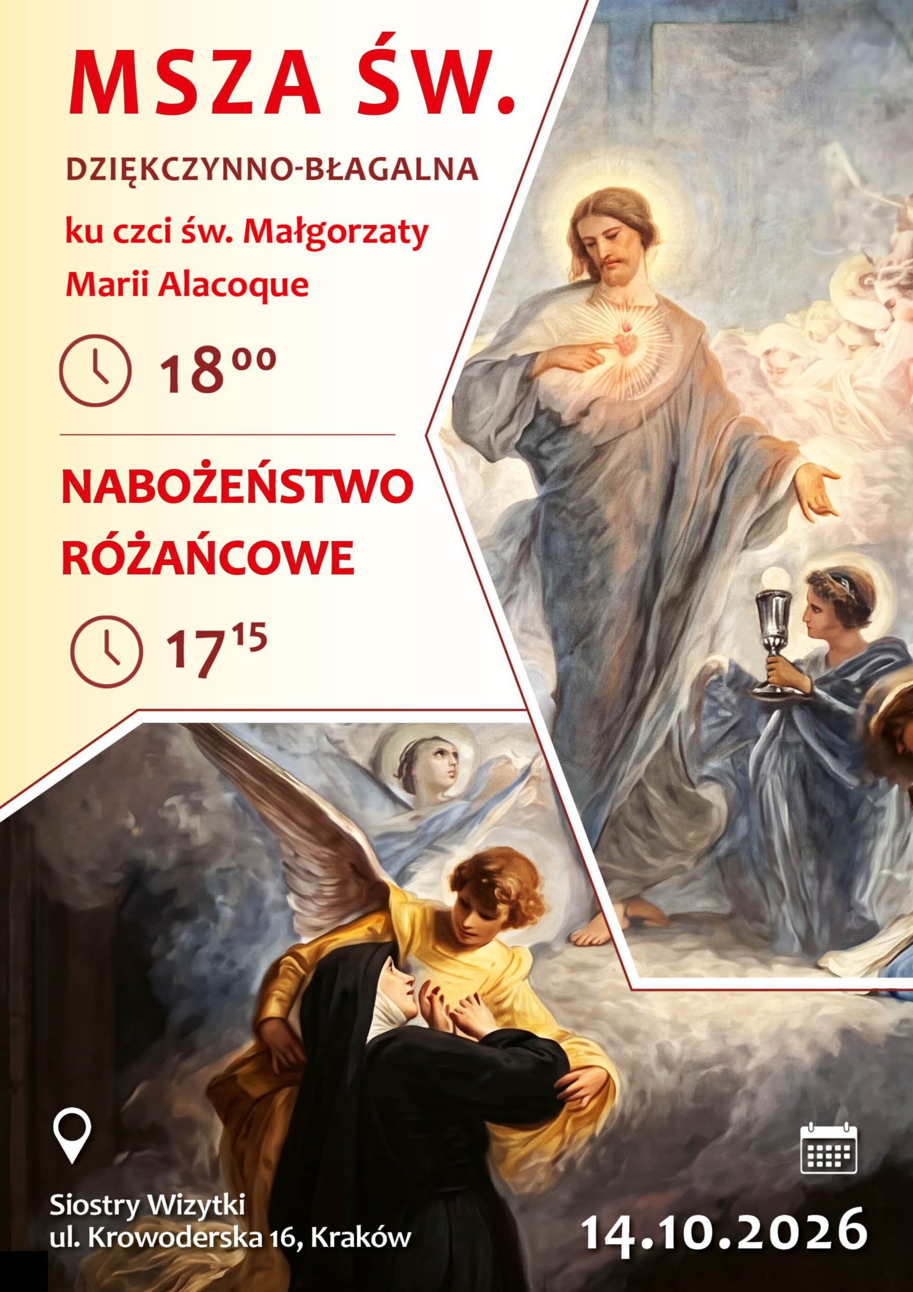 Msza św. ku czci św. Małgorzaty Marii Alacoque
